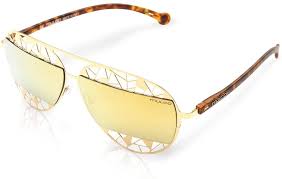 MULCO WEB PT C122 GOLD AND CAREY FRAME / GOLD LENS 48 MM SUNGLASSES