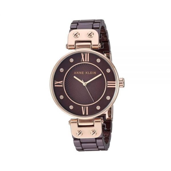 ANNE KLEIN ORO ROSA Y CERAMICA VINO DE MUJER 3478-BNRG